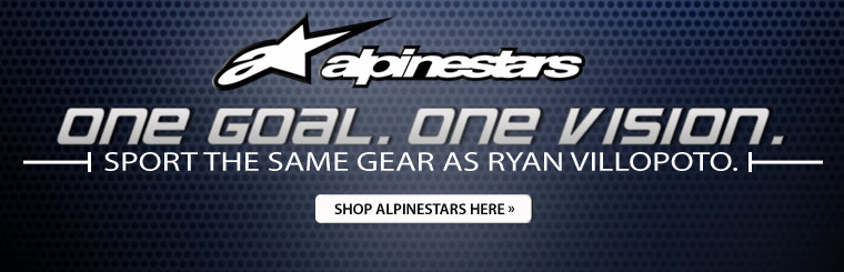Sport the same Alpinestars gear as Ryan Villopoto! Click here to shop online.
