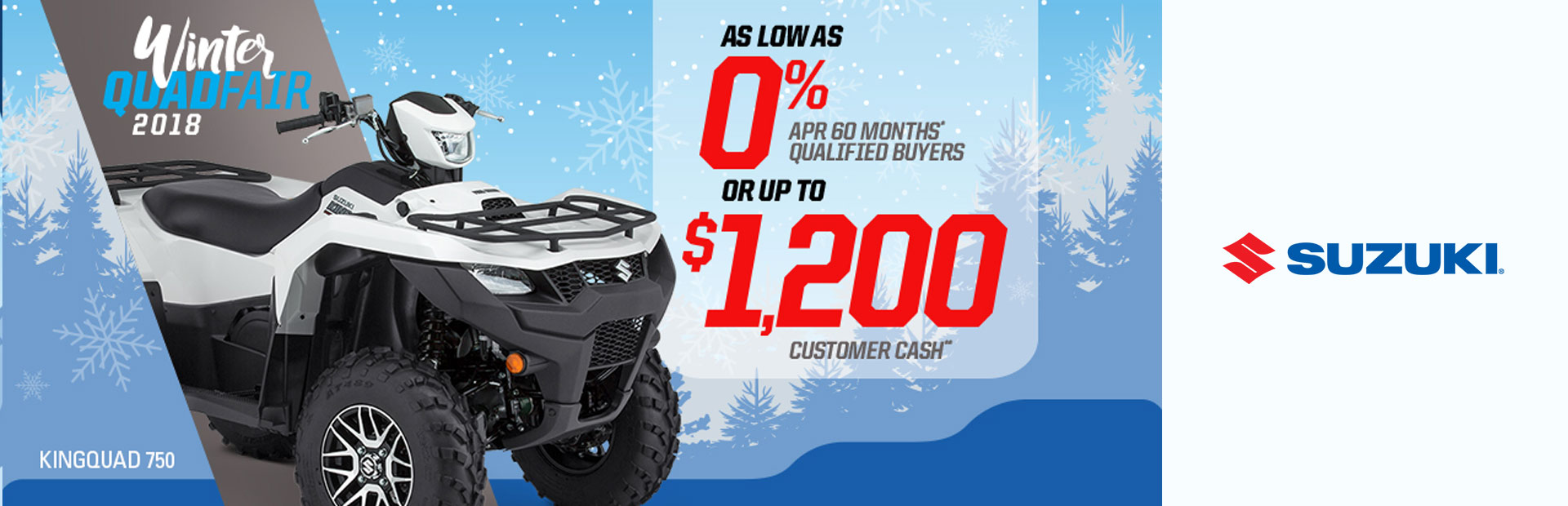 Suzuki: Suzuki Winter QuadFair 2018