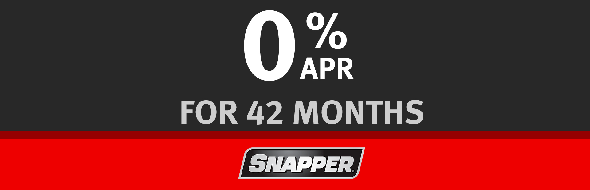 Snapper: 0% for 42 Months