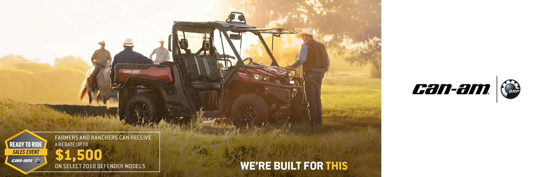 Can-Am: Ready to Ride Sales Event - DEFENDER