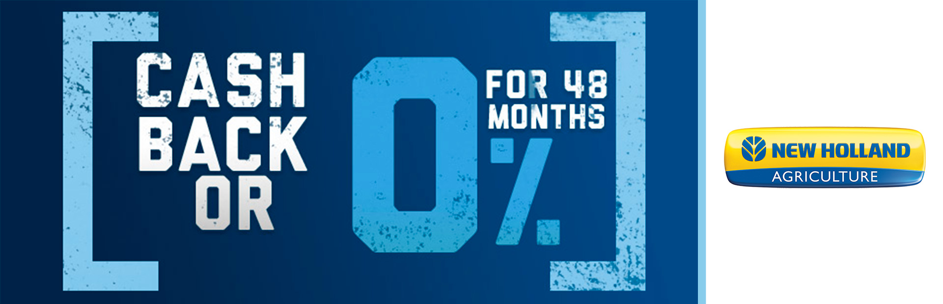 New Holland Agriculture: 0% for 48 OR Cash Back