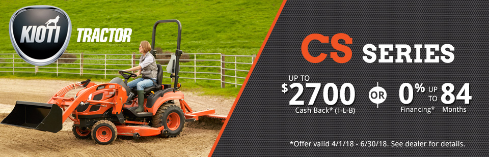 KIOTI: CS Series Savings