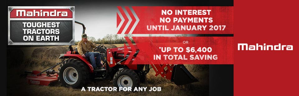 Red Tag Sales Event ! Mahindra Tractors & Massey Ferguson Tractors ! Huge savings !