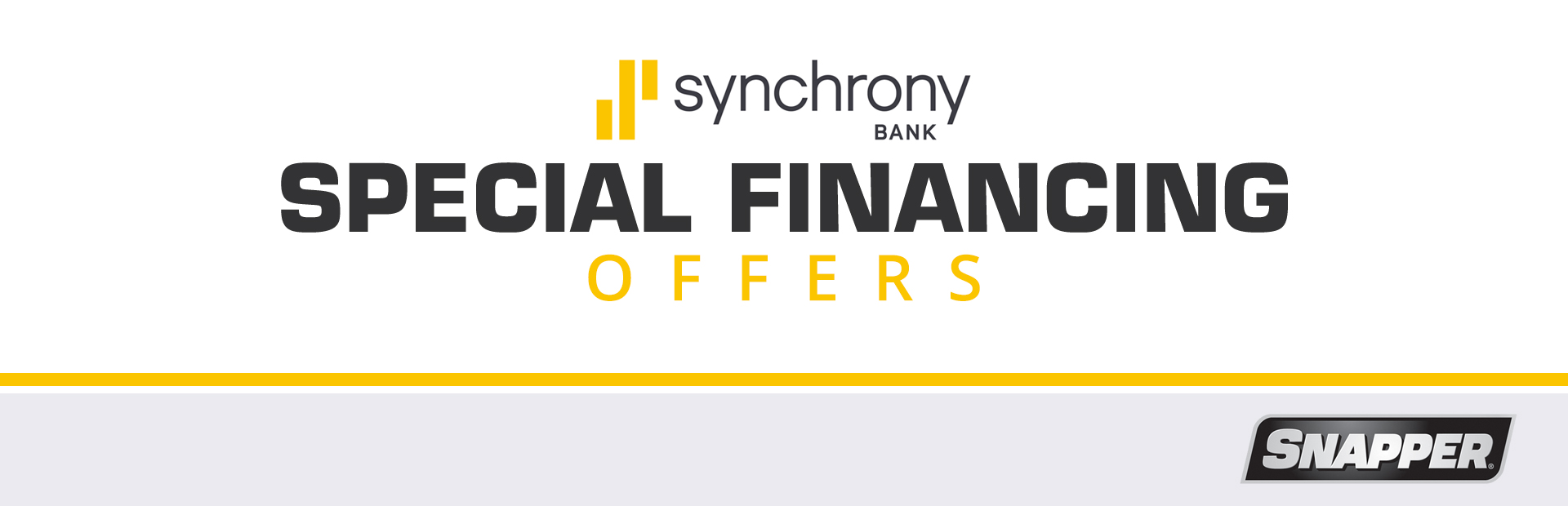 Snapper: Synchrony Bank Special Financing Offers