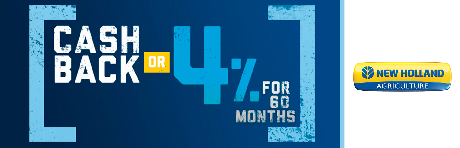 New Holland Agriculture: Cash Back OR 4% for 60