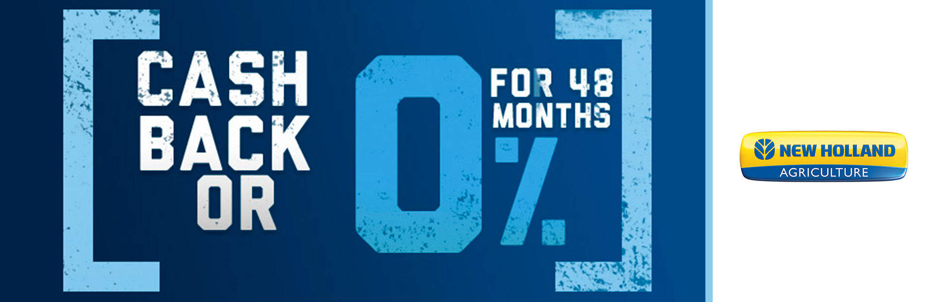 New Holland Agriculture: 0% for 48 OR Cash Back