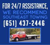 For 24/7 Assistance, We Recommend: Southeast Towing