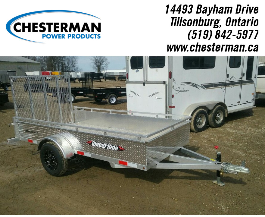 2018 Weberlane 5x10 Aluminum Single Axle Utility Trailer Alum Floor Awl1060
