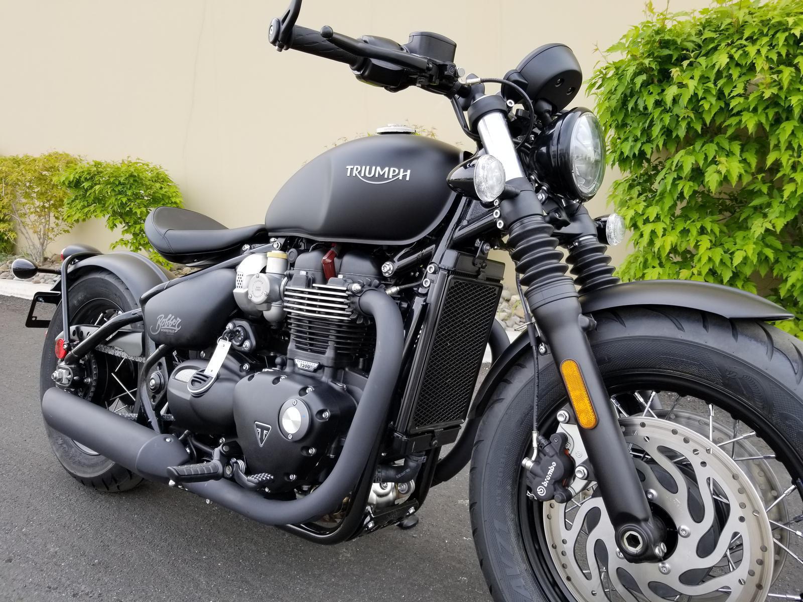 2018 Triumph Bonneville Bobber Black Matte For Sale In Reno Nv