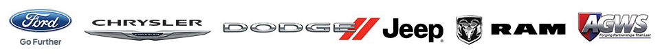 We carry products from Ford, Chrysler, Dodge, Jeep, Ram and AGWS.