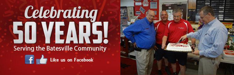 Kent's Firestone Service is celebrating 50 years serving the Batesville community! Click here to like us on Facebook