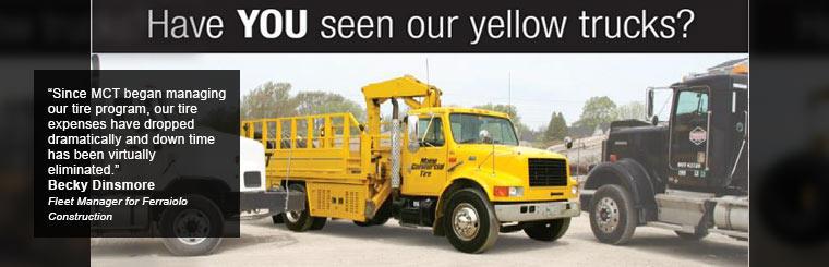 Have you seen our yellow trucks? Have you seen our yellow trucks?