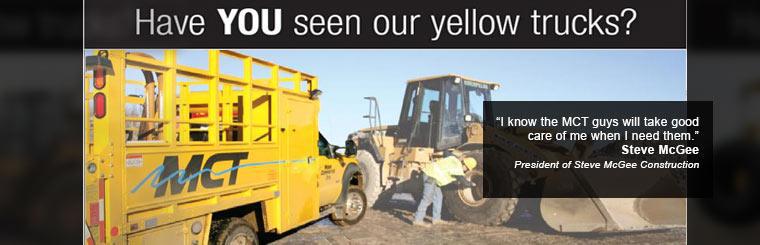 Have you seen our yellow trucks? Have you seen our yellow trucks?