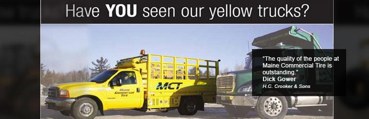 Have you seen our yellow trucks? Have you seen our yellow trucks?