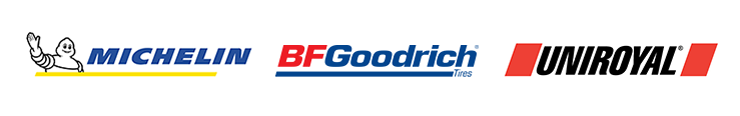 We carry products from Michelin®, BFGoodrich®, and Uniroyal®.
