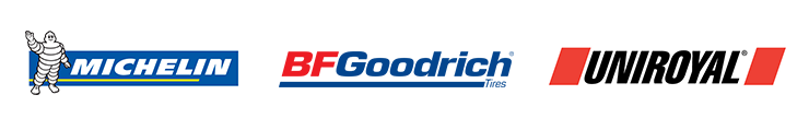 We carry products from Michelin®, BFGoodrich®, and Uniroyal®.