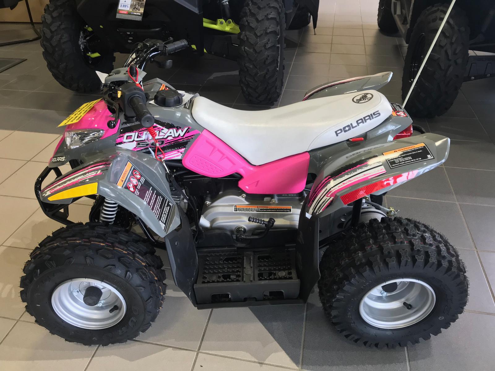 Polaris Outlaw 50 >> 2019 Polaris Industries Outlaw 50 Avalanche Gray Pink Power Polaris Outlaw 50 >> 2019 Polaris Industries Outlaw 50 Avalanche Gray Pink Power