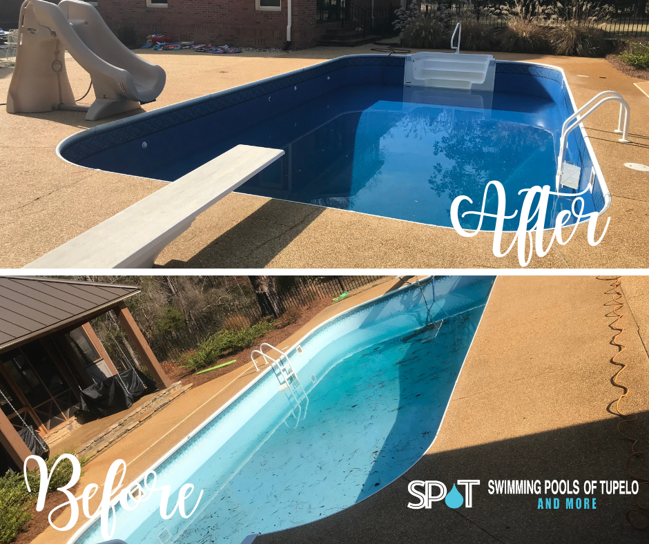Before and After Liner Jobs Swimming Pools of Tupelo Tupelo, MS (662) 8428009
