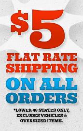 FLAT 5.00 SHIPPING on all orders