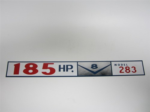 16.92-07753 283 Flywheel Forward Valve Cover Decal