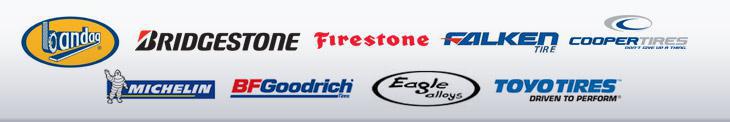 We carry products from Bandag, Bridgestone, Firestone, Falken, Cooper, Michelin, BFGoodrich, Eagle Alloys, and Toyo.