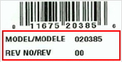 Confirm Correct Model Number