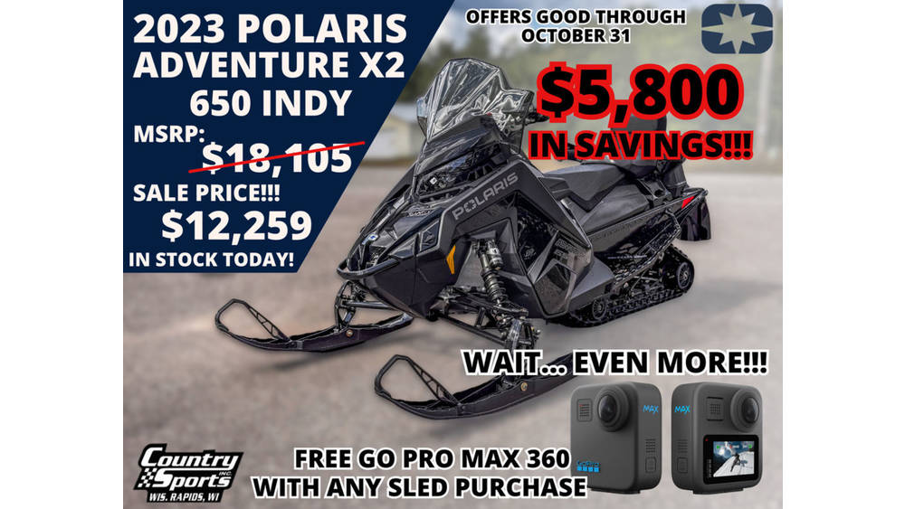 2023 Polaris 650 indy adventure x2 137 - Wisconsin Rapids, WI
