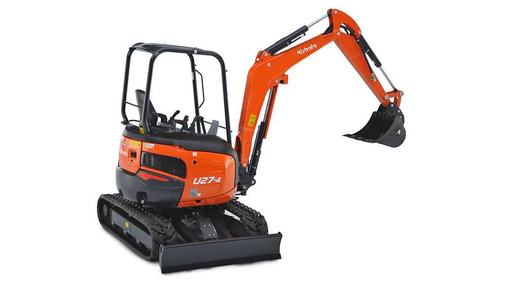 2.7-ton mini excavator — Enderby Rentals, Enderby