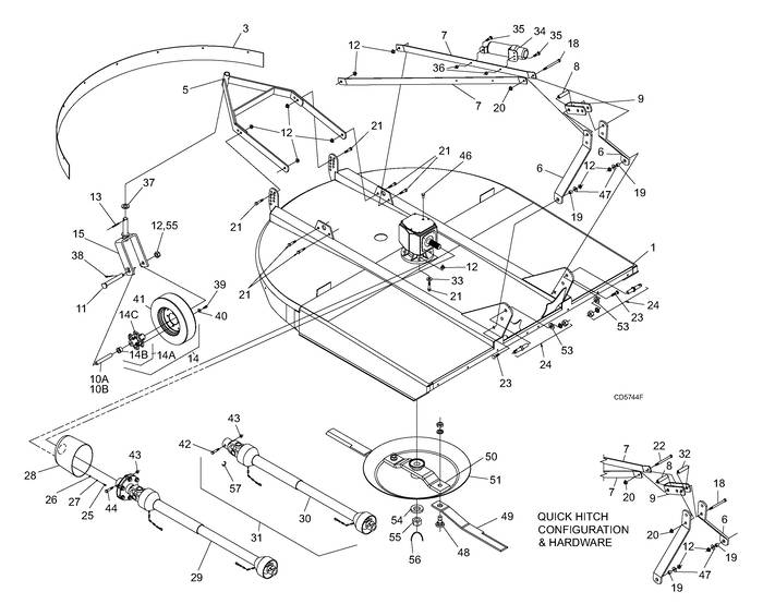 Woods Bb60 Single Spindle Brushbull Standard Duty Assembly Central Equipment Lexington Ky 866 855 9738