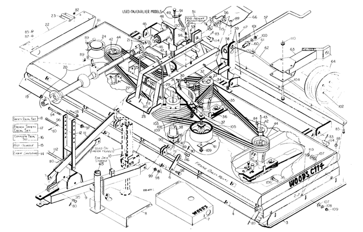 Woods C114 Multi Spindle Main Assembly Central Equipment Lexington Ky 866 855 9738