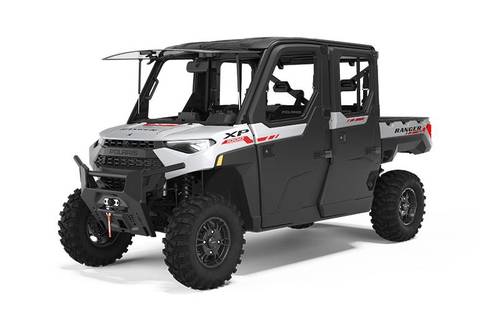 2023 RANGER CREW XP 1000 NorthStar Trail Boss Ghost White/Perf Red - RIDE COMMAND Package