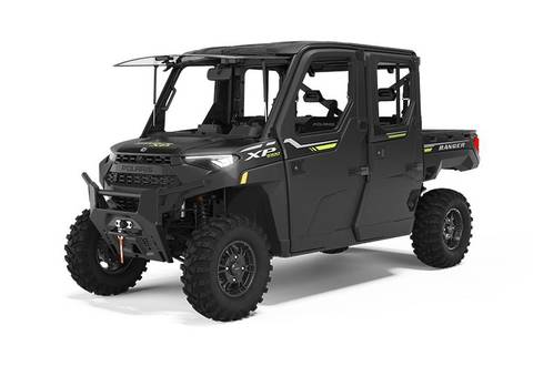 2023 RANGER CREW XP 1000 NorthStar Edition Ultimate Super Graphite with Lifted Lime Accents - Ride Comman