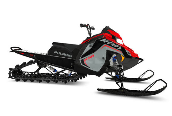 2025 850 RMK KHAOS 165 Storm Gray / Indy Red