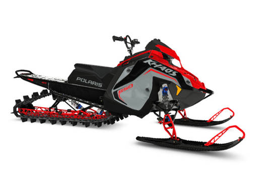 2025 850 RMK KHAOS 165 Storm Gray / Indy Red