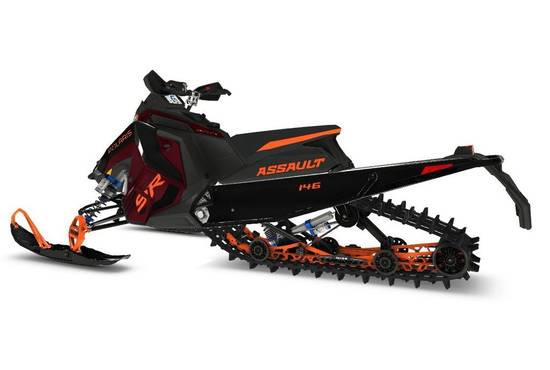 2025 9R Switchback Assault 146 Matte Dark Cherry / Gloss Black