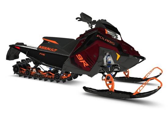2025 9R Switchback Assault 146 Matte Dark Cherry / Gloss Black