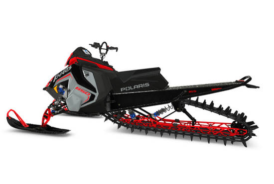 2025 850 RMK KHAOS 165 Storm Gray / Indy Red