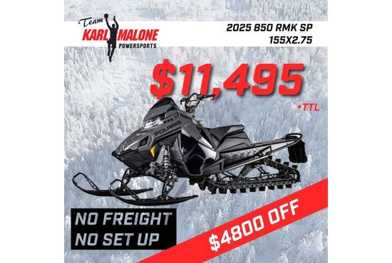 2025 850 RMK SP 155 Shadow Gray / Gloss Black