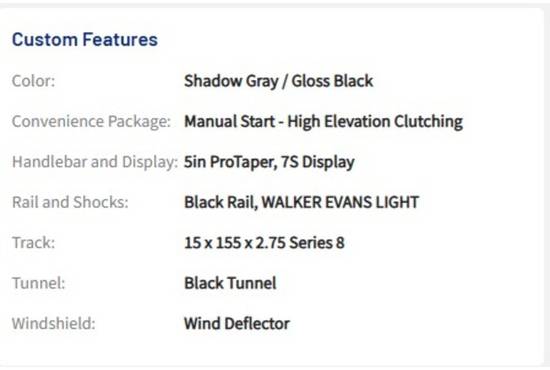 2025 9R PRO RMK 155 Shadow Gray / Gloss Black