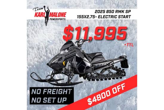 2025 850 RMK SP 155 Shadow Gray / Gloss Black