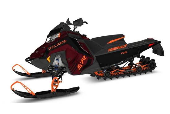2025 9R Switchback Assault 146 Matte Dark Cherry / Gloss Black