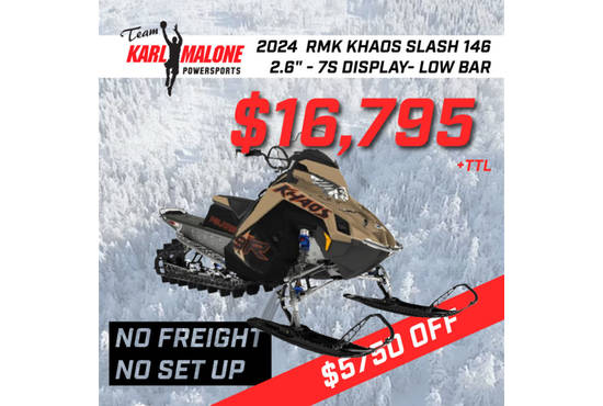 2024 Patriot 9R RMK Khaos Slash 146 Gloss Black/Military Tan/Orange Burst