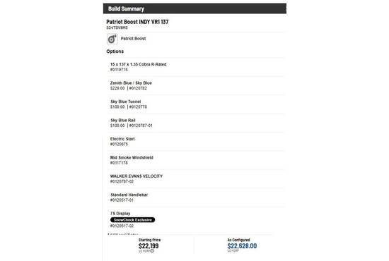 2024 patriot boost indy vr1 137
