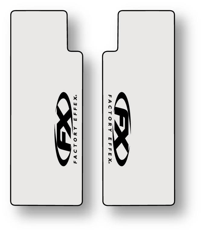 White Upper Fork Shield Graphic 06-38010 Factory Effex