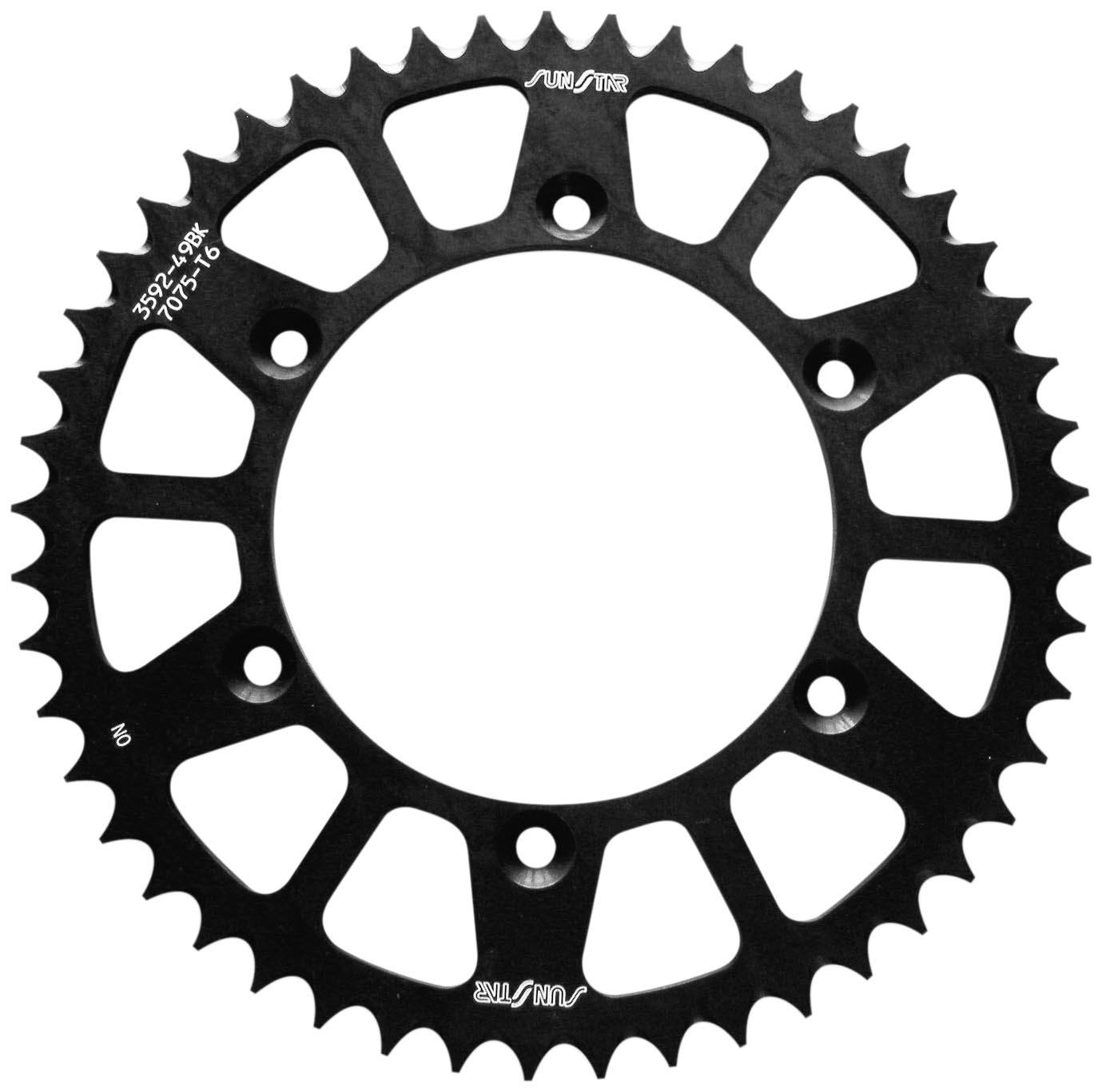 Sunstar 5-355945 Works Triplestar 45-Teeth 520 Chain Size Rear Aluminum Sprocket Sunstar 5-355945 Works Triplestar 45-Teeth 520 Chain Size Rear Aluminum Sprocket