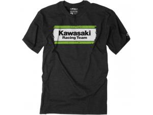 Factory Effex for Kawasaki Stripes Dolman Womens T-Shirt Black, Large
