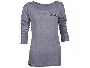 Ready, Set, Ride Womens Scoop Neck Long Sleeve T-Shirt