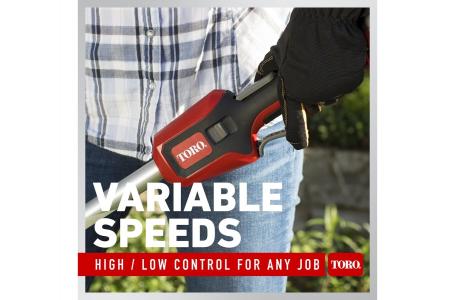 2025 Toro 51836 60V MAX* ELECTRIC BATTERY TRIMMER 2.5AH - Photo 9