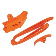 Black HO04665-001 Black Color UFO Plastics Chain Guide and Swingarm Slider Kit