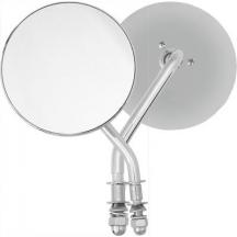 HARDDRIVE CHROME 4/" ROUND MIRROR RIGHT SIDE 153083